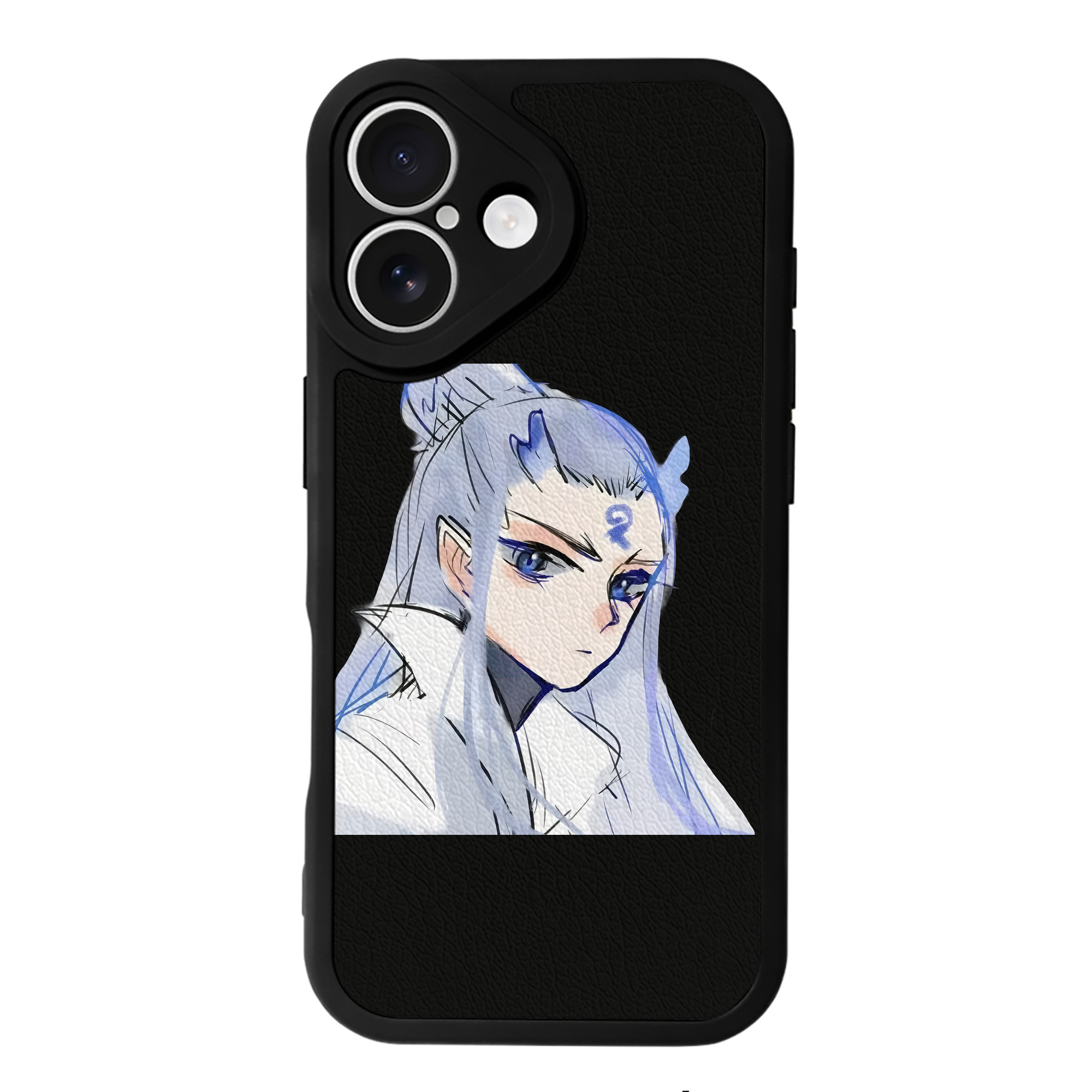 （画像用） Ne Zha 2 ナタ 魔童の大暴れ 【iPhone 16シリーズ対応】シリコンスマホケース（レザー調） 材質：シリコン